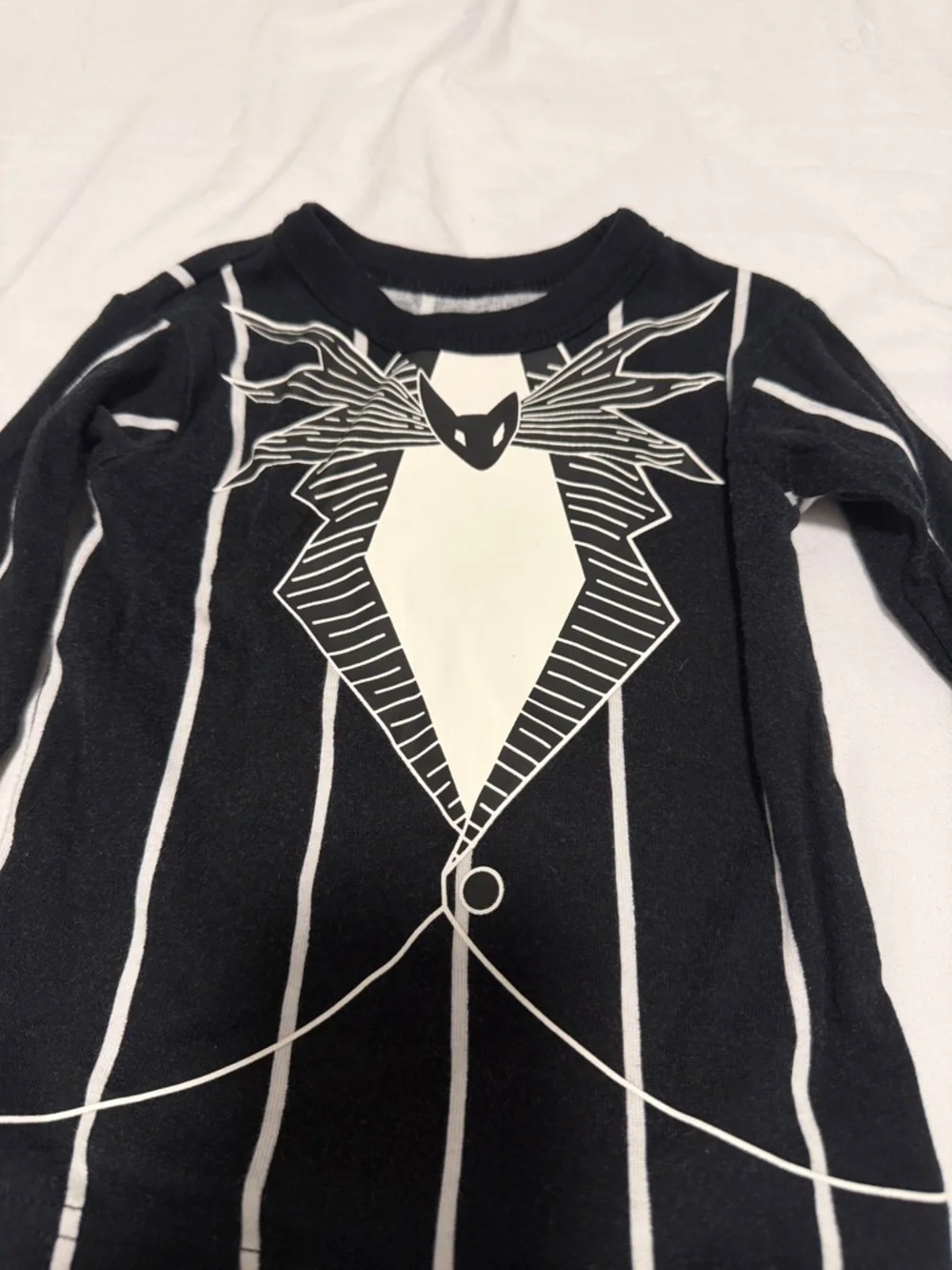 The nightmare before Christmas Striped Pajamas with Tuxedo Print baby 6-12months